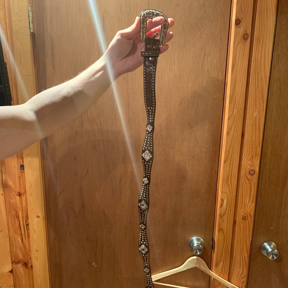Used Brown Embellished Women’s Belt